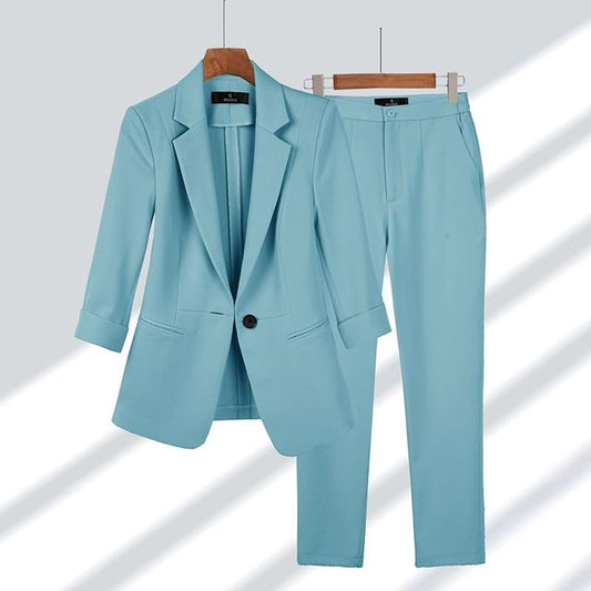 EleganzSet™ - Klassischer Blazer & Hosen Kombination für zeitlose Stil